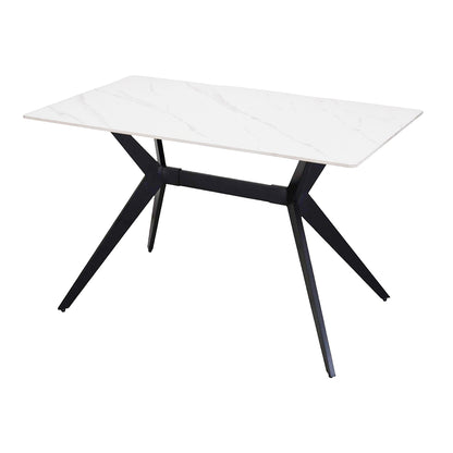 Escritorio Color Blanco con Negro (120 x 70 x 75 cm)