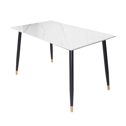 Mesa de Escritorio Blanco con Negro - 120 cm