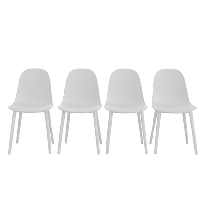Set de 4 Sillas Ergonómicas – Color Blanco