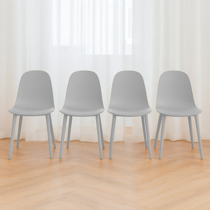 Set de 4 Sillas Ergonómicas – Color Blanco