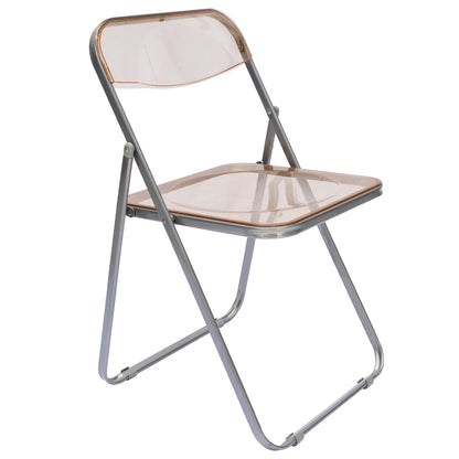 Silla Plegable Transparente - Color Amarillo