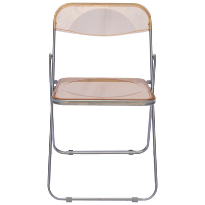 Silla Plegable Transparente - Color Amarillo