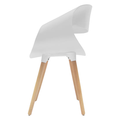 Silla Tipo Eames Plastic Armchair - Color Blanco