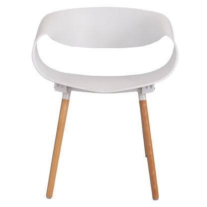 Silla Tipo Eames Plastic Armchair - Color Blanco