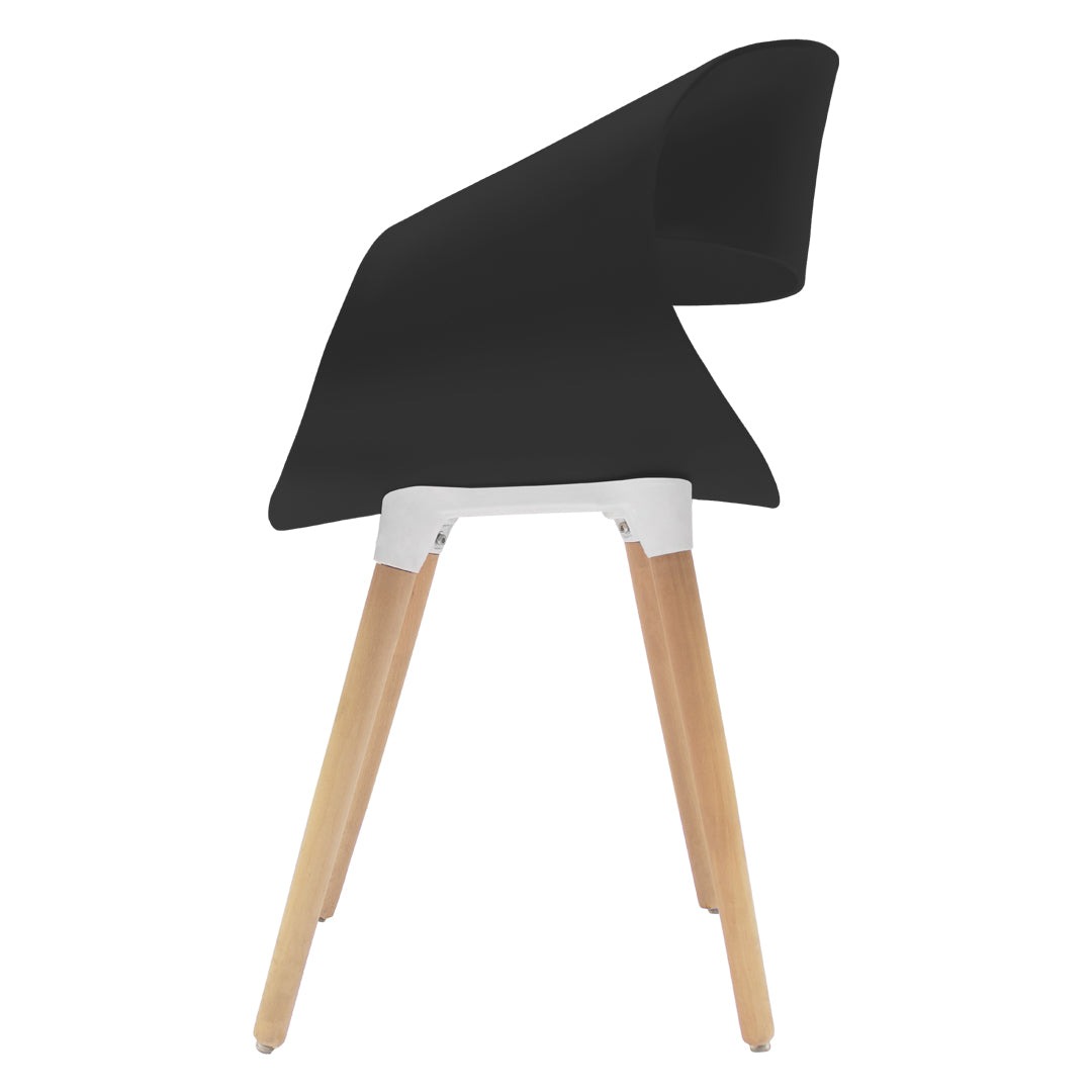 Silla Tipo Eames Plastic Armchair - Color Negro