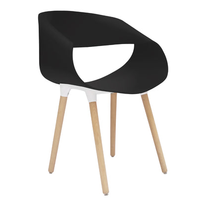 Silla Tipo Eames Plastic Armchair - Color Negro