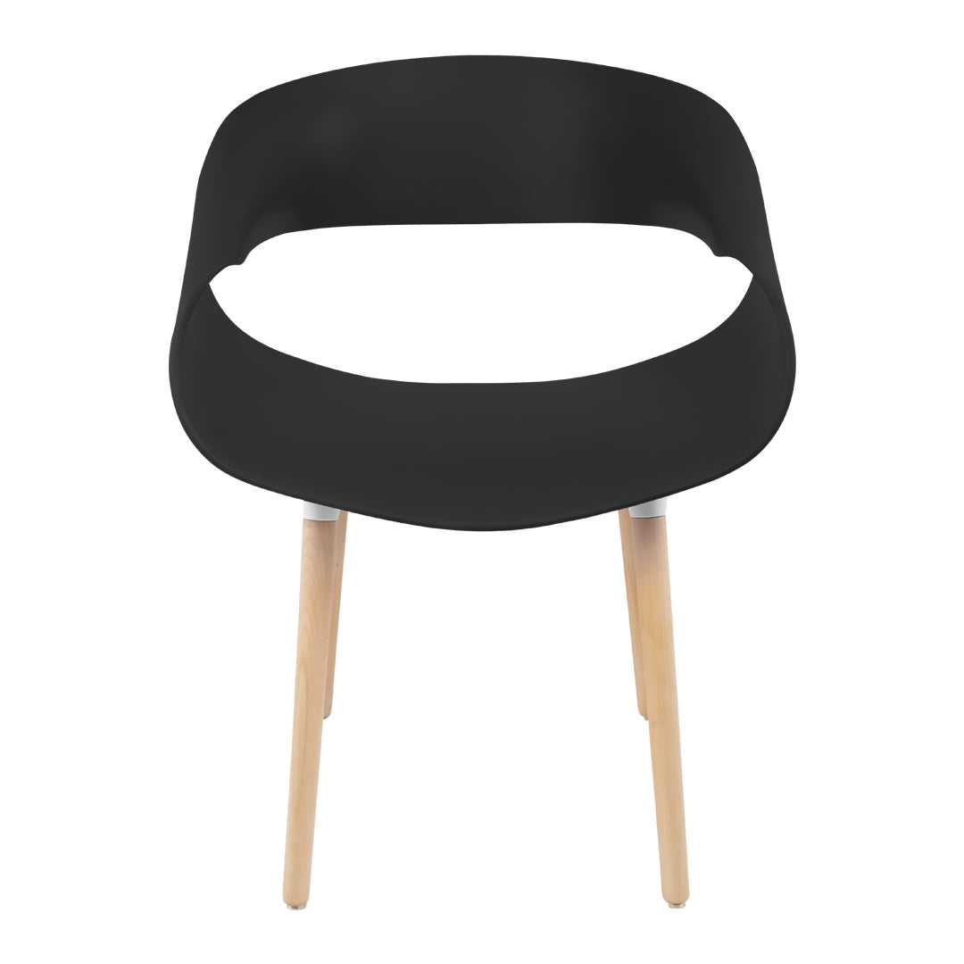 Silla Tipo Eames Plastic Armchair - Color Negro