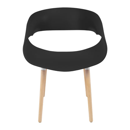 Silla Tipo Eames Plastic Armchair - Color Negro