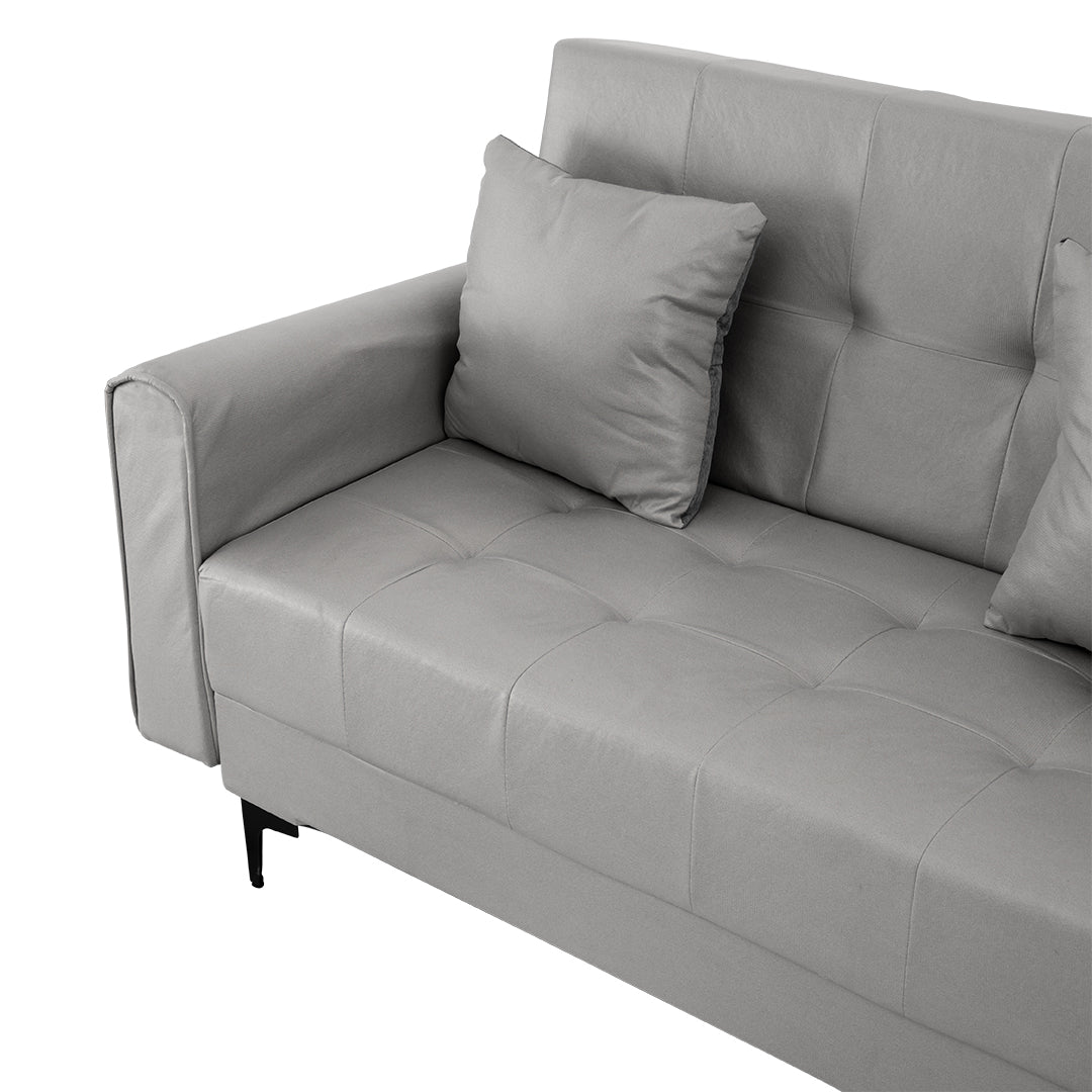 Juego de Sofá Cama Convertible - Color Gris