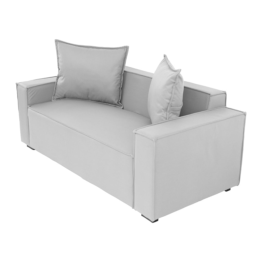 Sofá de Tres Plazas de 180cm | Modelo S451 - Cálido Color Gris Claro para Mayor Confort