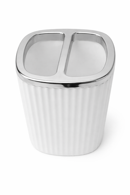 Vaso Organizador para Cepillos Dentales - Blanco