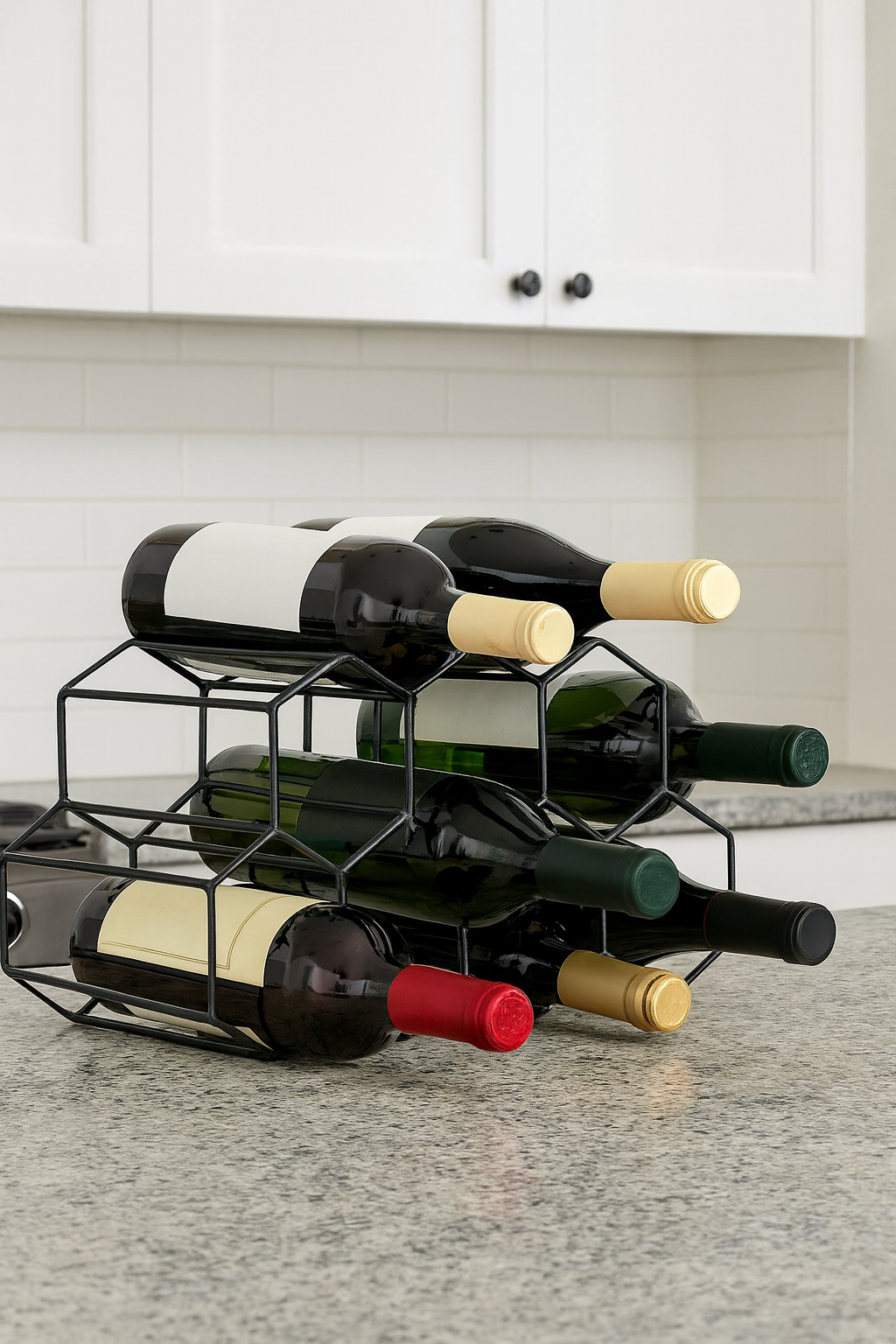 Estante Metálico para Botellas