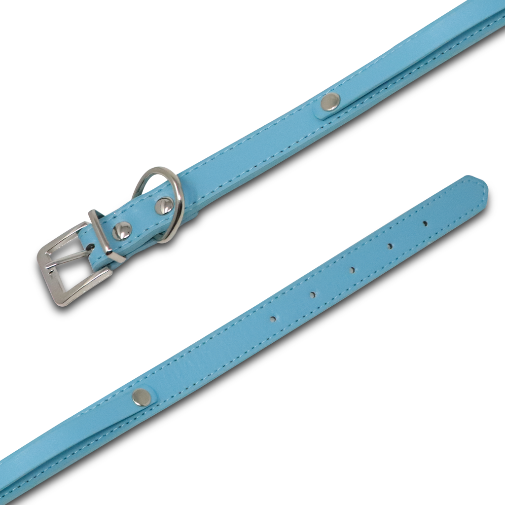 Collar para Mascota Azul Celeste Estoperol - 2 cm x 42 cm
