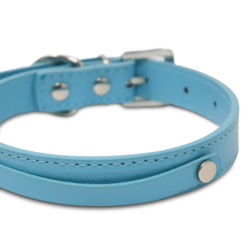 Collar para Mascota Azul Celeste Estoperol - 2 cm x 42 cm