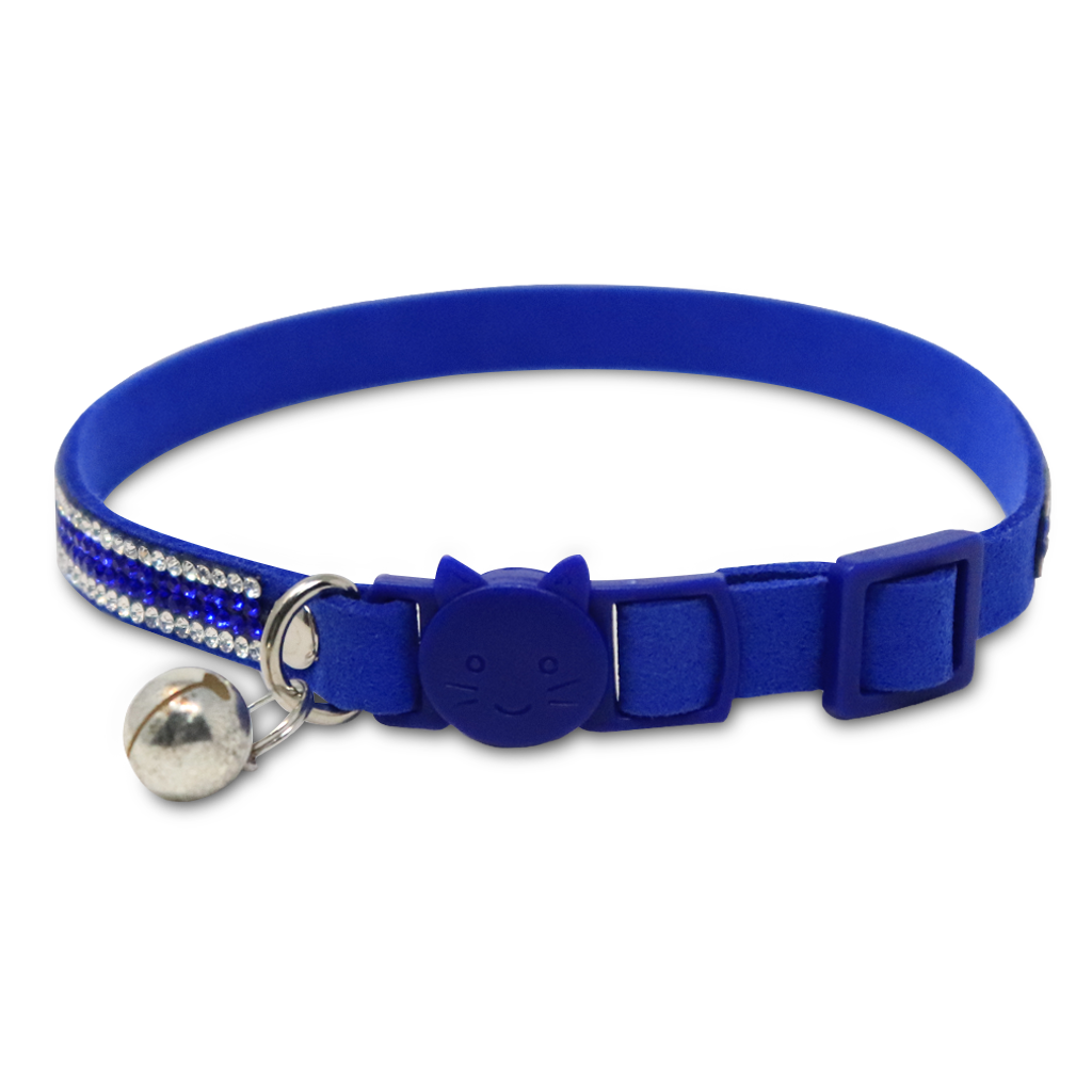 Collar para Mascota Azul con Cascabel - 30 cm