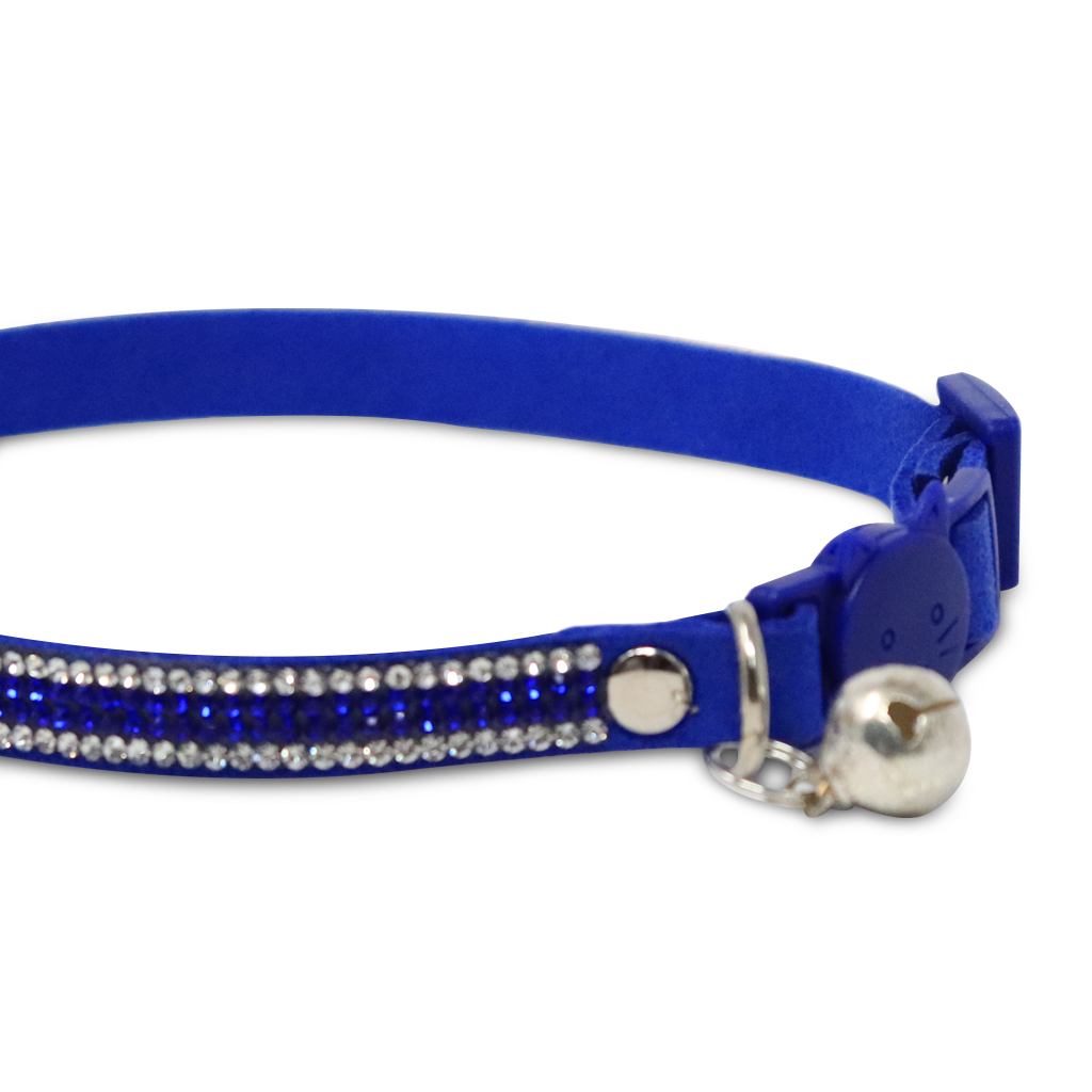 Collar para Mascota Azul con Cascabel - 30 cm