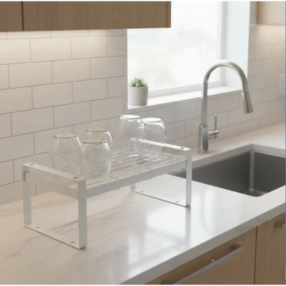 Rejilla Metálica para Escurrir Tazas - Blanco