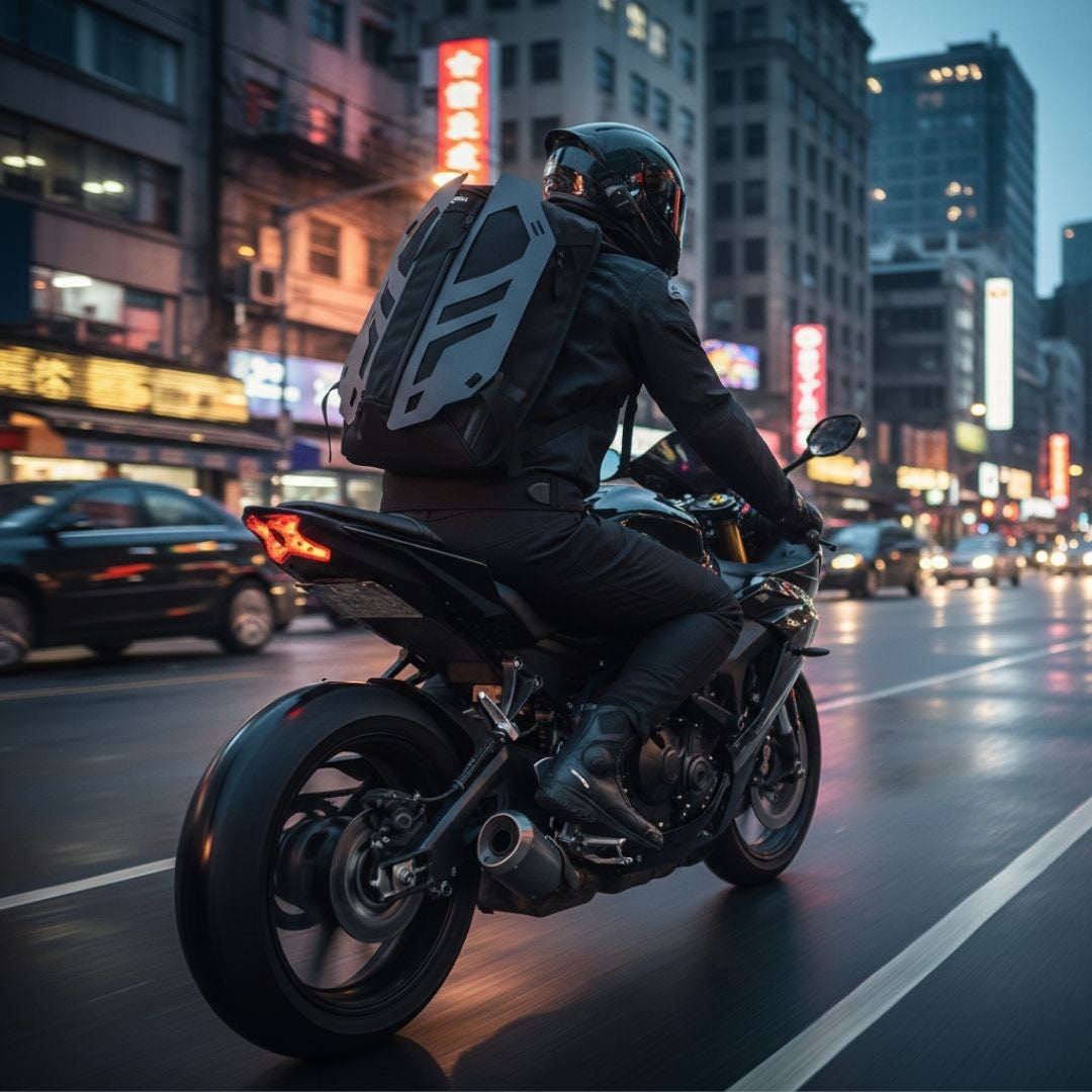 Mochila Negra con Caparazón