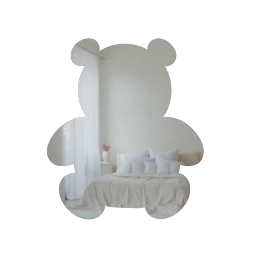 Sticker tipo Espejo de Cristal Adhesivo con Forma de Oso