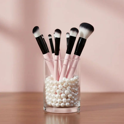 Set de 11 Brochas de Maquillaje Bicolor