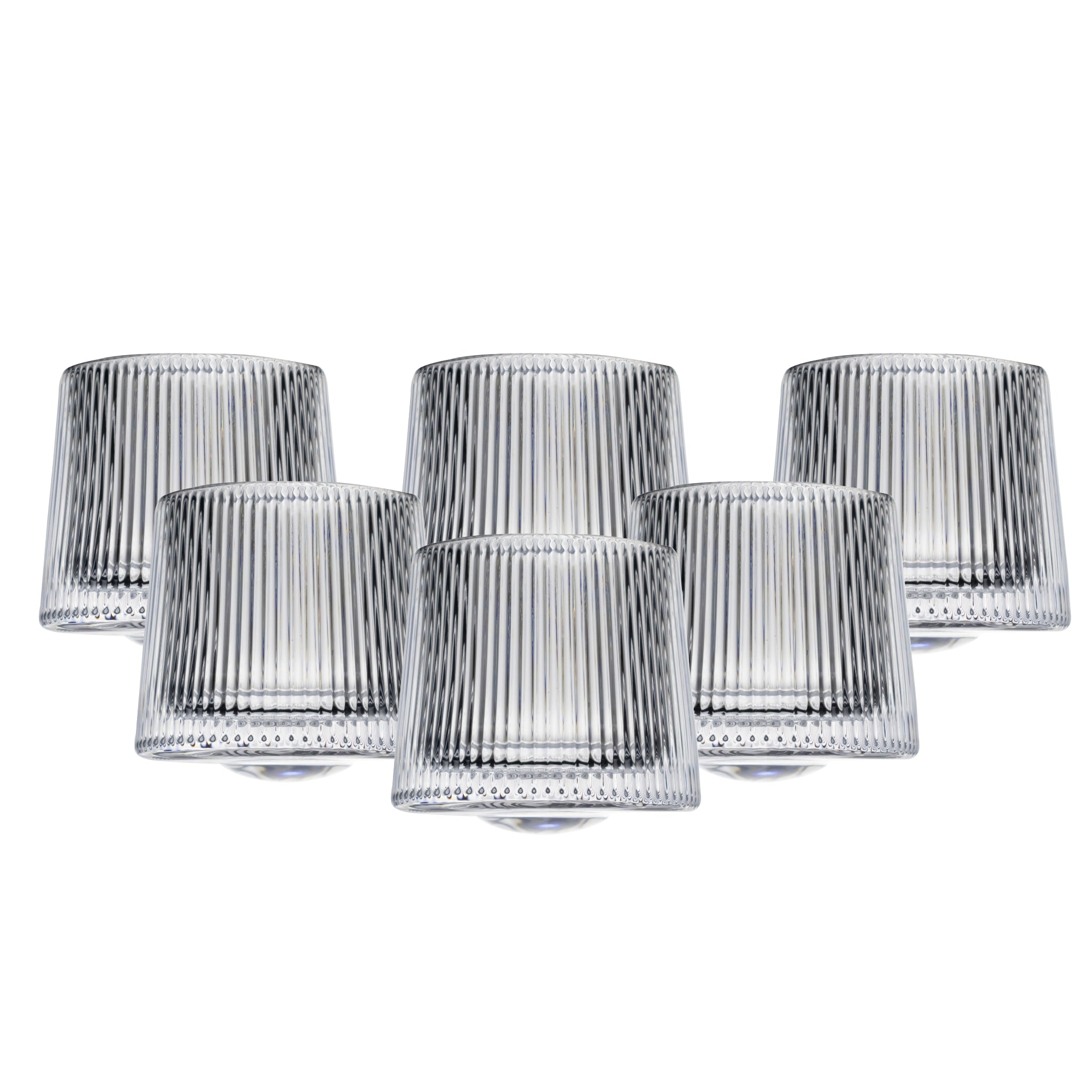 Set de 6 Vasos Whisky de Cristal Base Redonda - 170 ml