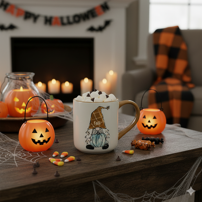 Taza Cerámica Gnomo de otoño -  600 ml