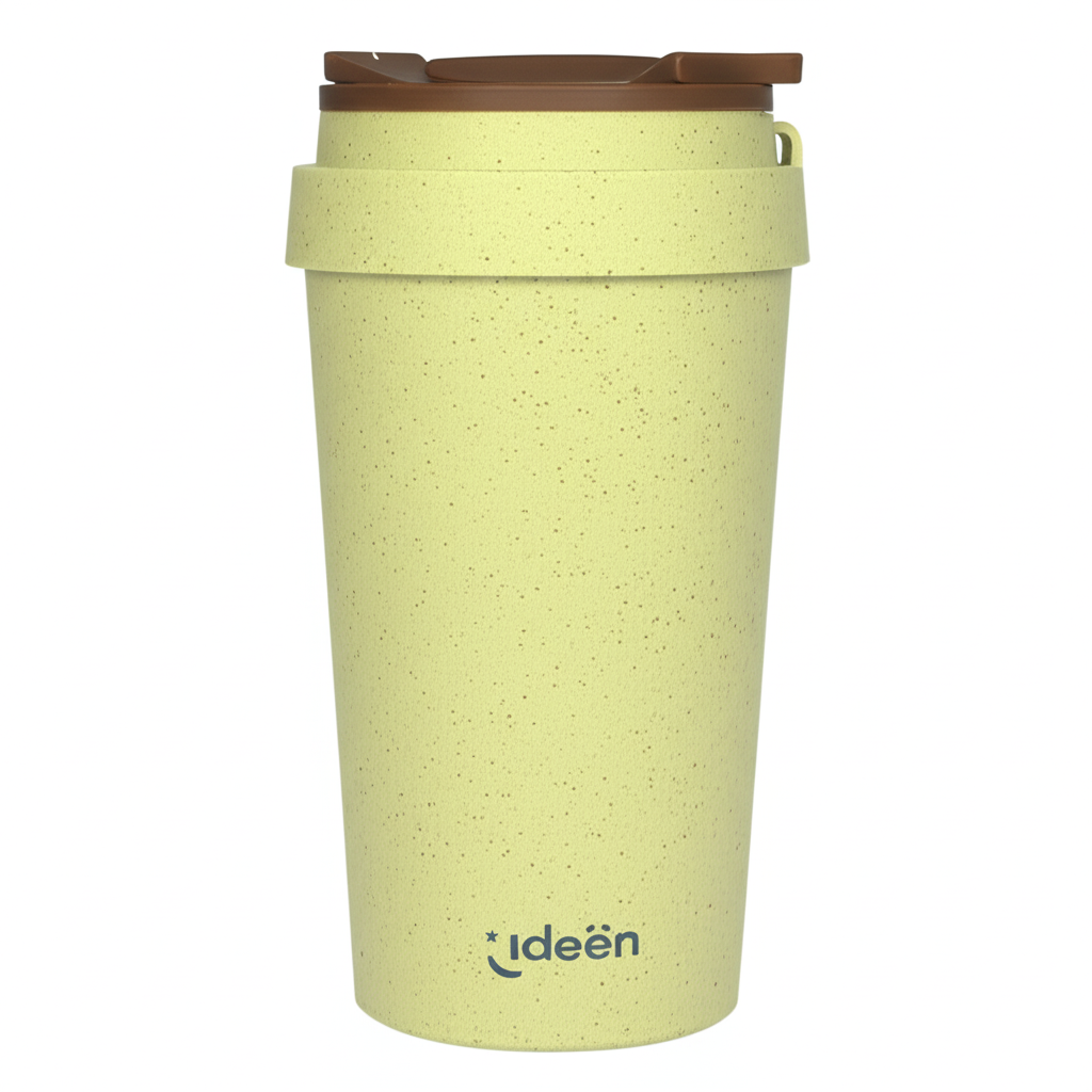 Termo Ecofriendly de Fibra de Trigo Color Verde - 400 ml