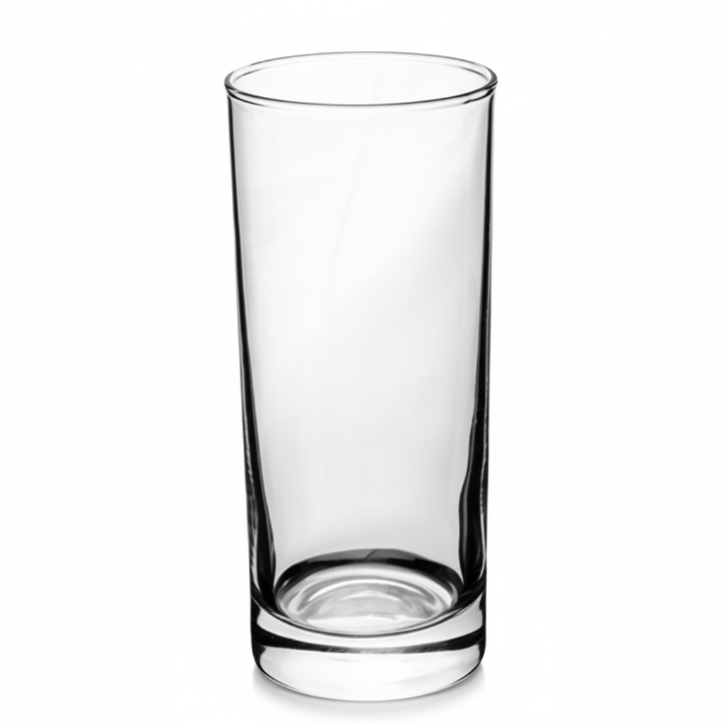 Set de 6 Vasos Altos de Cristal Transparente - 295 ml
