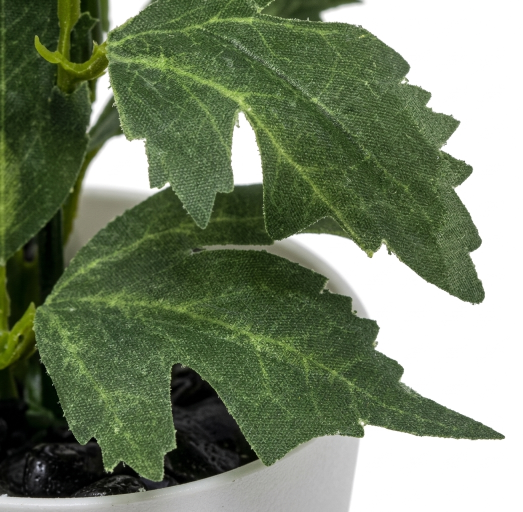 Mini Maceta Decorativa con Crisantemo Silvestre Morado