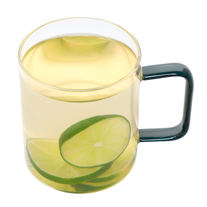 Taza Transparente con Asa de Color 400 ml - Varios Colores