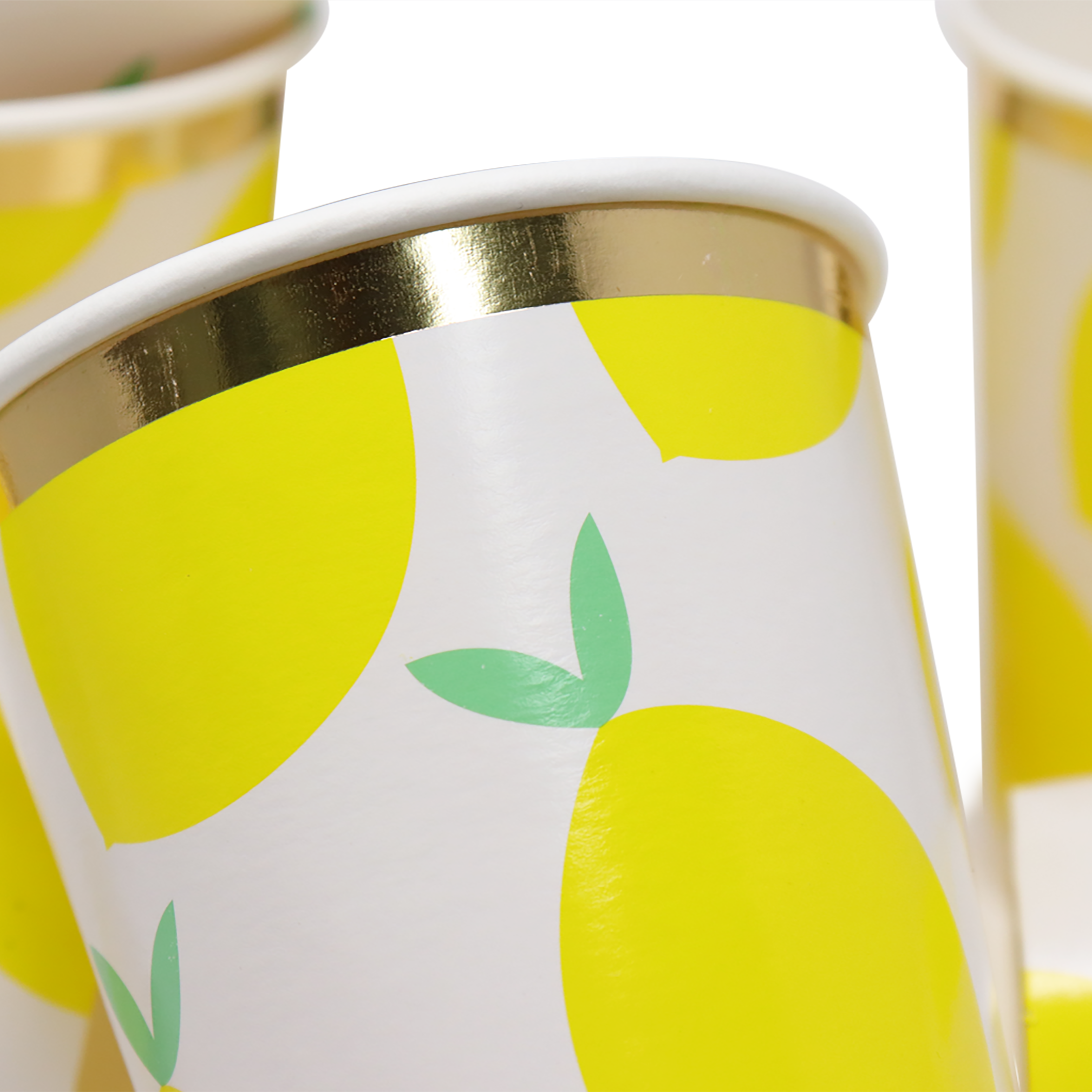 Kit de Fiesta Citrica Limon: Platos, Vasos, Cubiertos, Popotes, Servilletas y Decoración