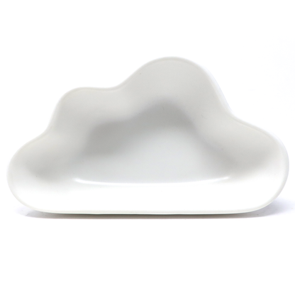 Plato Cerámica Nube Chico – Blanco