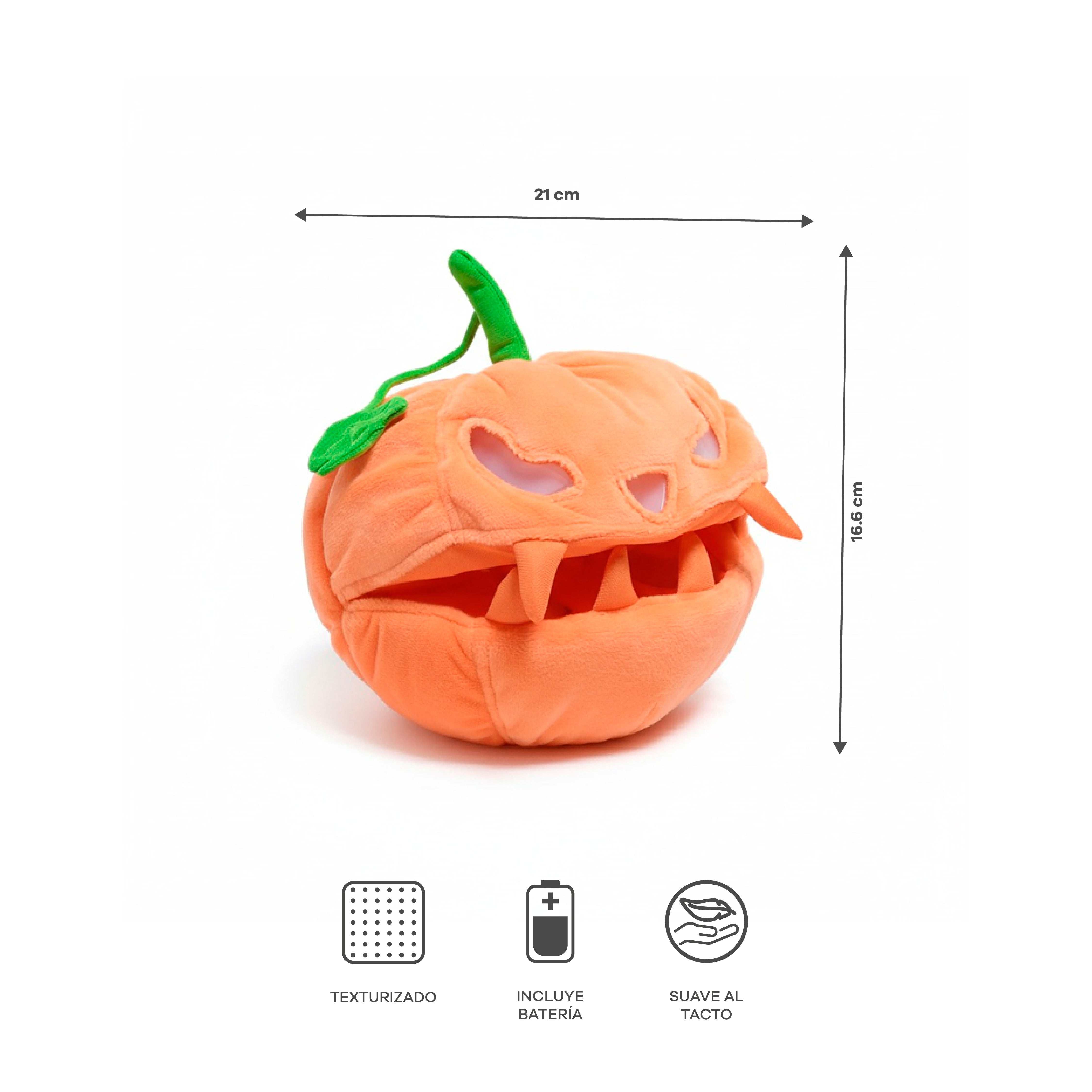 Calabaza Animada Parlante "Jack O Latern" 21 cm