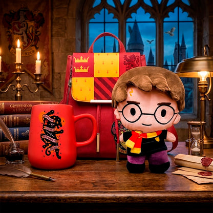 Kit Mágico Casa del León - Mochila, Peluche y Taza Coleccionable