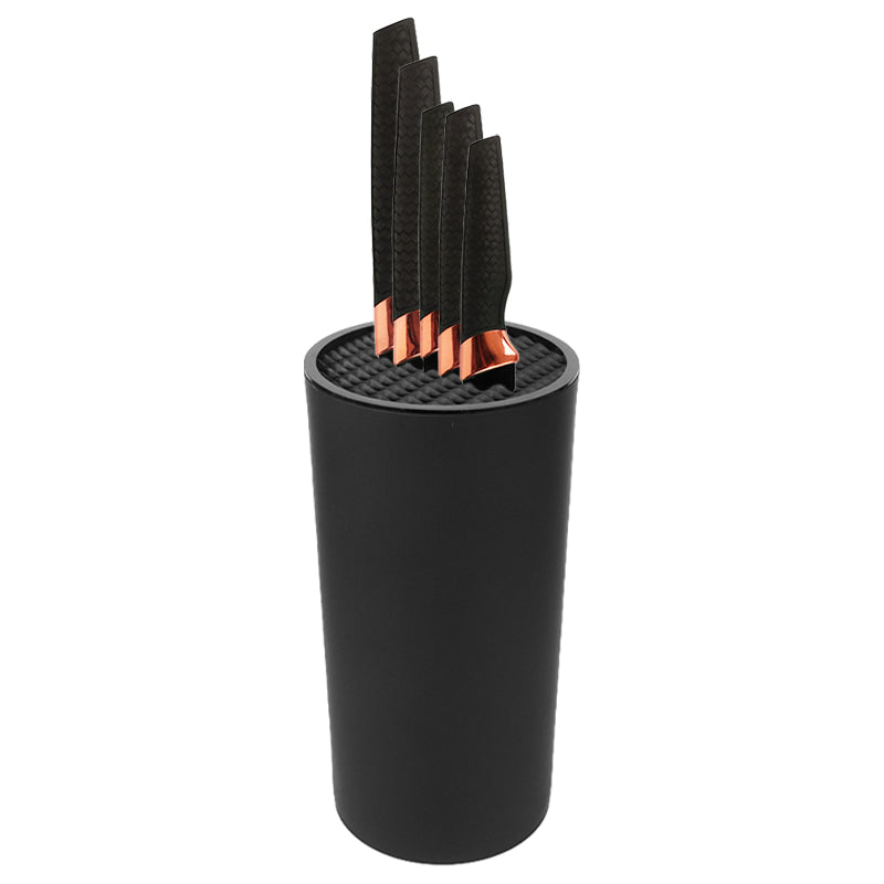 Set Completo de Cuchillos con Base Organizadora - Negro