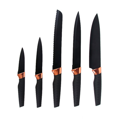 Set Completo de Cuchillos con Base Organizadora - Negro