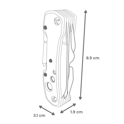 Navaja Multiusos Táctica 15 en 1 - Aluminio