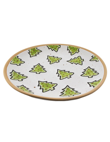 Set de Plato y Taza para 4 Personas - Árbol de Navidad 8 piezas