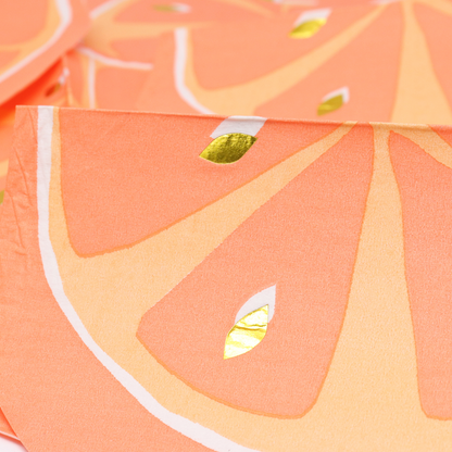 Kit de Fiesta Cítrica Naranja: Platos, Vasos, Cubiertos, Popotes, Servilletas y Decoración