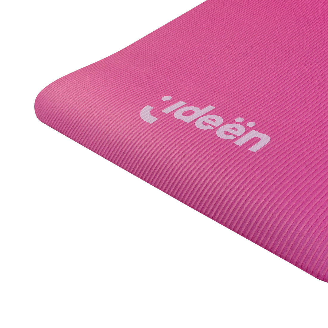 Tapete de Yoga Enrollable Antideslizante, Color Rosa| 1.78X60 cm - Ideën | Para Ejercicio y Pilates con Correa de Transporte