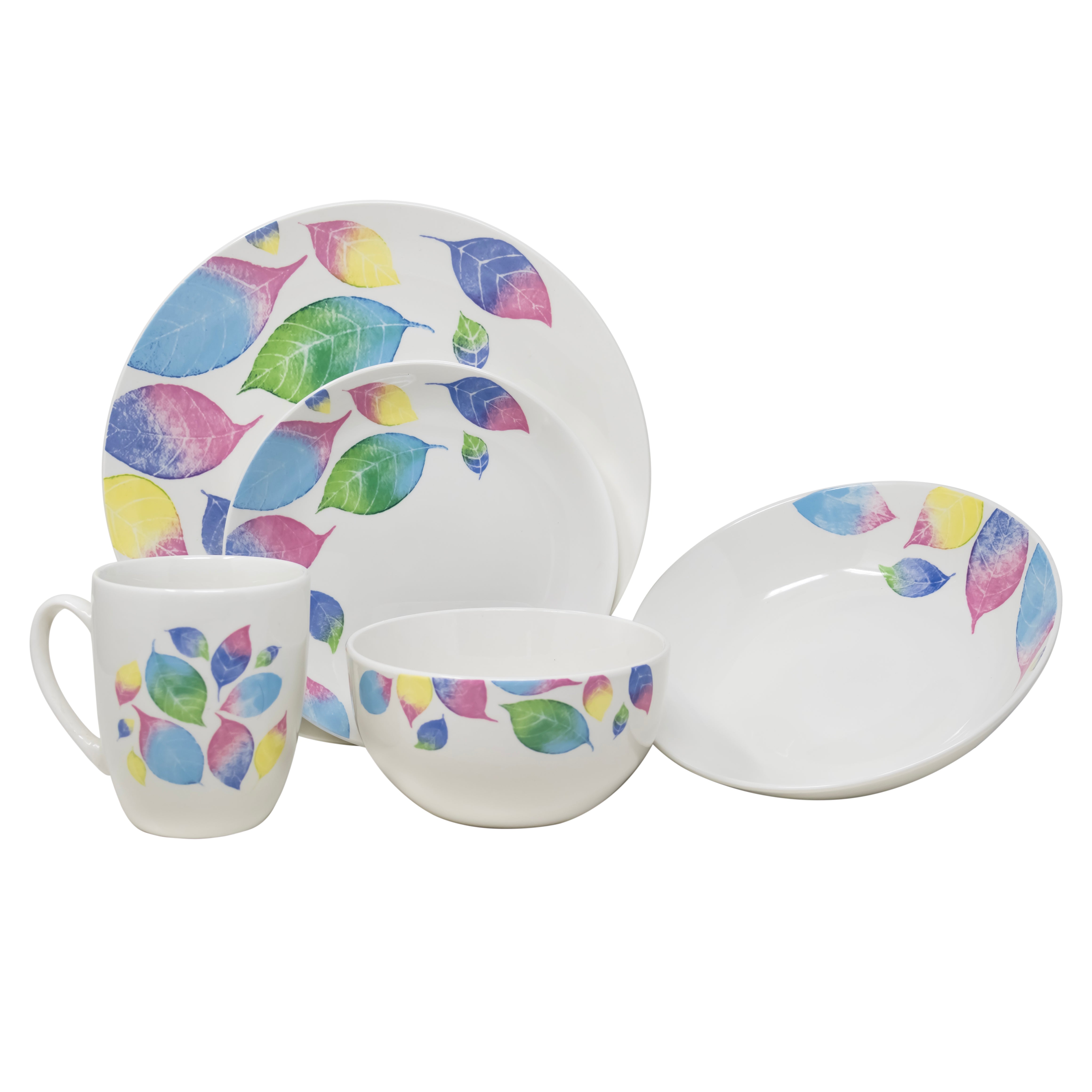 Vajilla Lövverk Set Individual - Cerámica Multicolor 5 piezas