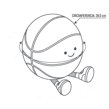 Peluche Interactivo Pelota de Basquetbol