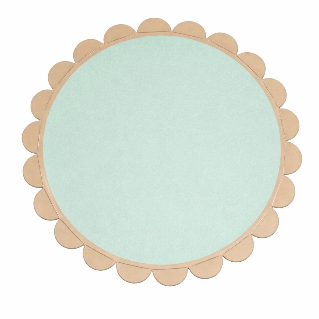 Stand para Cupcakes o Pastel color Verde/ Dorado - 1 Nivel
