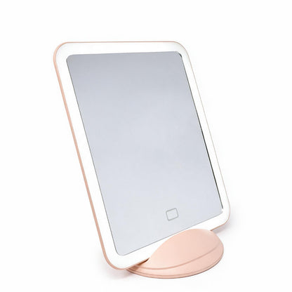 Espejo de Maquillaje de Mesa con Luz LED y Botón Táctil