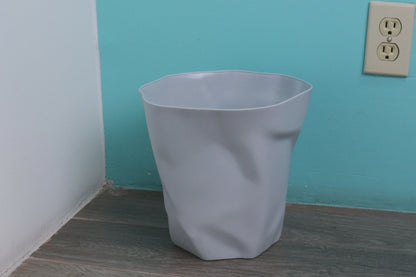 Set De 2 Botes De Basura, Diseño Geométrico - Color Gris