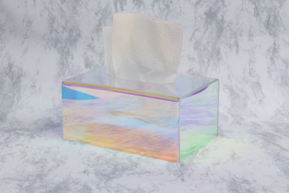 Caja para Pañuelos Acrílica Tornasol