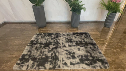 Tapete Nebulosa Suave Gris y Negra - 200x140 cm